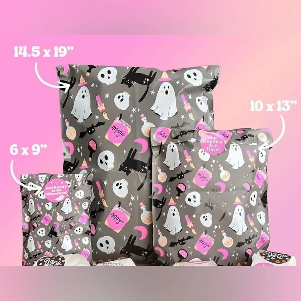 Poly Mailers 35 pieces plus tissue paper and stickers